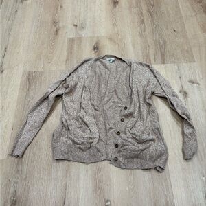 Madewell Beige Heathered Cardigan